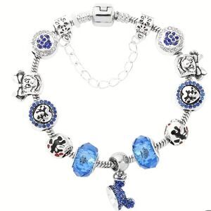 Disney Mickey Minnie Mouse Charm Bracelet